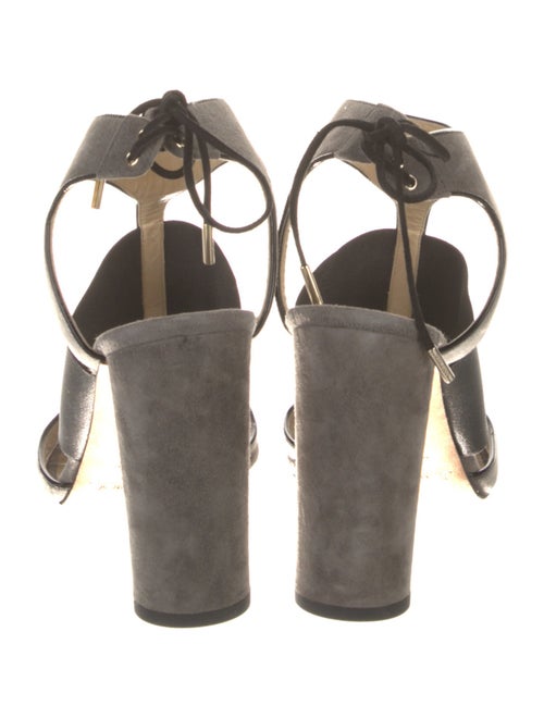 Jimmy Choo Suede Cutout Accent Sandals