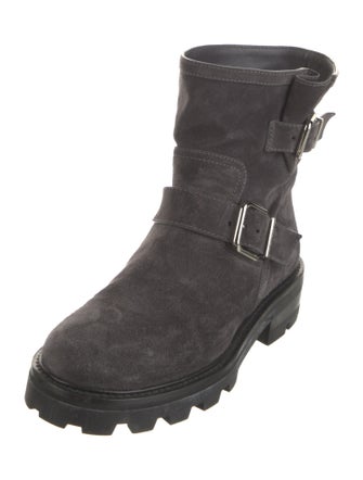 Jimmy Choo Suede Moto Boots