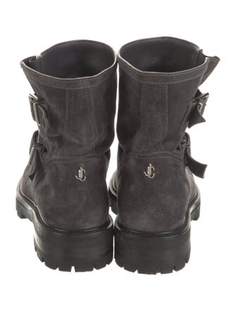 Jimmy Choo Suede Moto Boots
