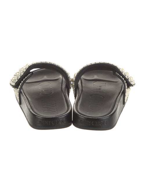 Jimmy Choo Leather Studded Accents Slides