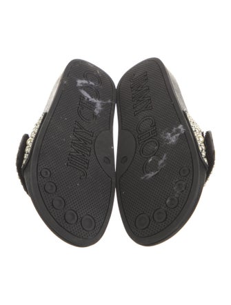 Jimmy Choo Leather Studded Accents Slides
