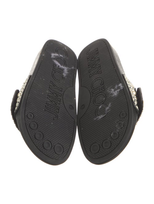 Jimmy Choo Leather Studded Accents Slides