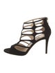 Jimmy Choo Suede Cutout Accent Gladiator Sandals