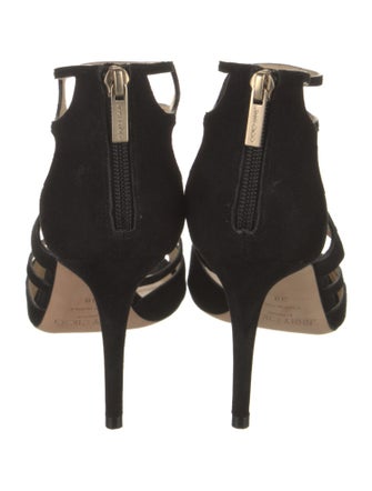 Jimmy Choo Suede Cutout Accent Gladiator Sandals