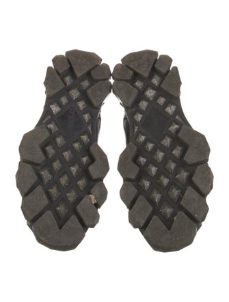 Jimmy Choo Leather Crystal Embellishments Athletic Sneakers