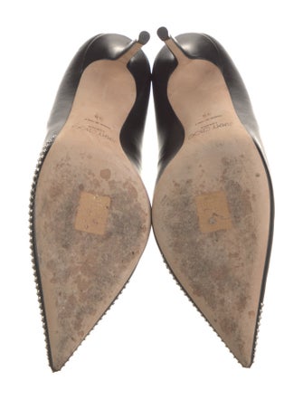 Jimmy Choo Leather Studded Accents Pumps