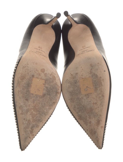 Jimmy Choo Leather Studded Accents Pumps