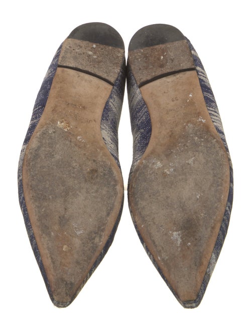 Jimmy Choo Animal Print Leather Trim Embellishment Flats