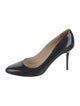 Jimmy Choo Patent Leather Leather Trim Embellishment Pumps