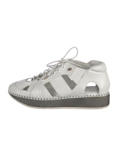 Jimmy Choo Leather Printed Sneakers