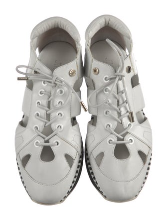 Jimmy Choo Leather Printed Sneakers