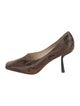 Jimmy Choo GG Embossed Embossed Leather Pumps