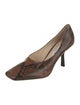 Jimmy Choo GG Embossed Embossed Leather Pumps