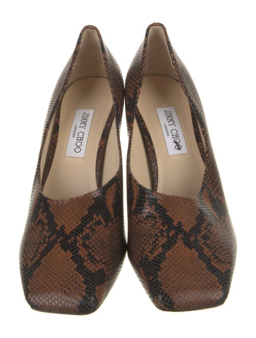 Jimmy Choo GG Embossed Embossed Leather Pumps