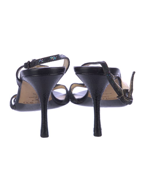 Jimmy Choo Glitter Glitter Accents Slingback Sandals