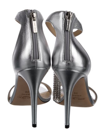 Jimmy Choo Leather Tassel Accents Sandals