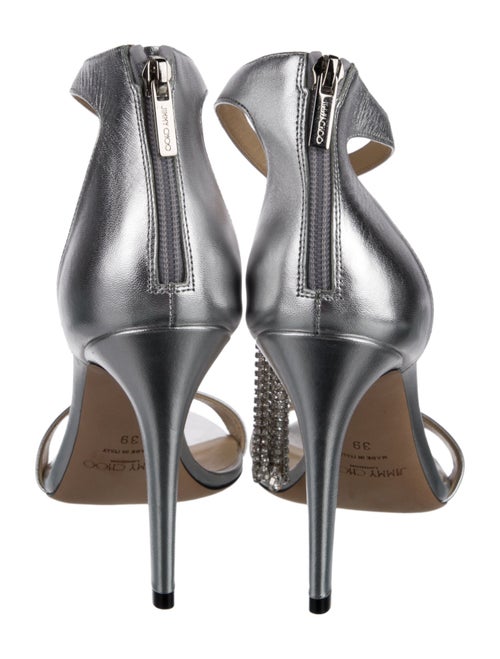 Jimmy Choo Leather Tassel Accents Sandals