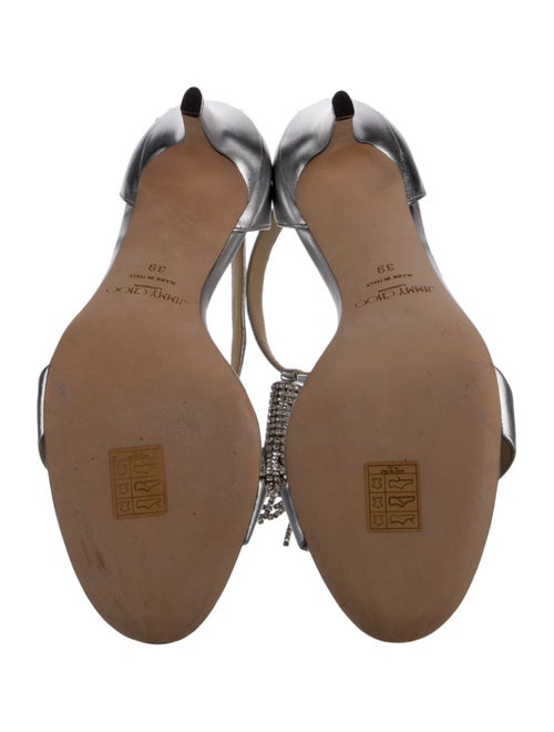 Jimmy Choo Leather Tassel Accents Sandals