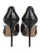 Jimmy Choo Patent Leather Leather Trim Embellishment Pumps