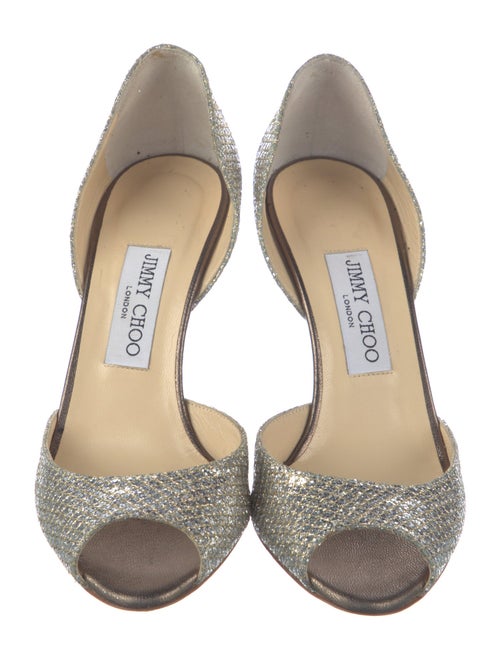 Jimmy Choo Glitter D'Orsay Pumps