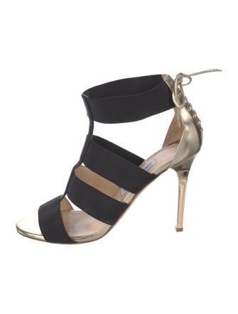 Jimmy Choo Leather Bow Accents Gladiator Sandals