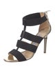 Jimmy Choo Leather Bow Accents Gladiator Sandals