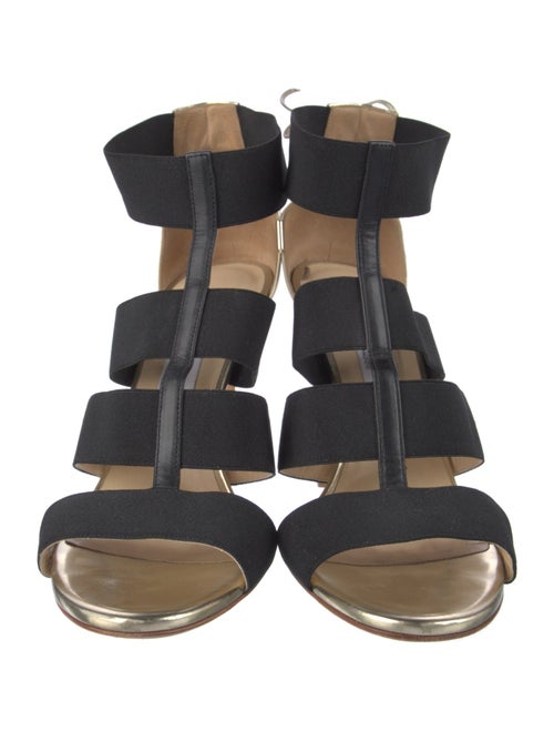 Jimmy Choo Leather Bow Accents Gladiator Sandals