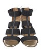 Jimmy Choo Leather Bow Accents Gladiator Sandals