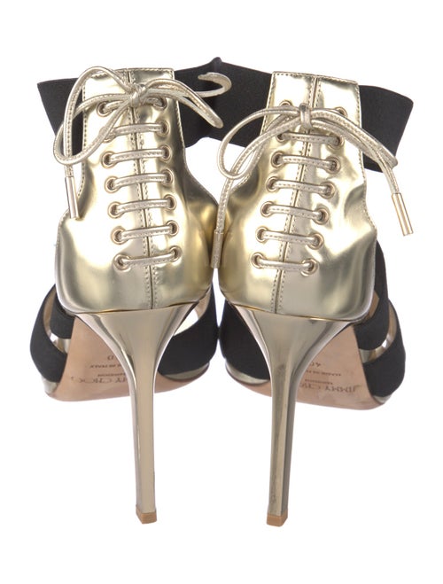 Jimmy Choo Leather Bow Accents Gladiator Sandals