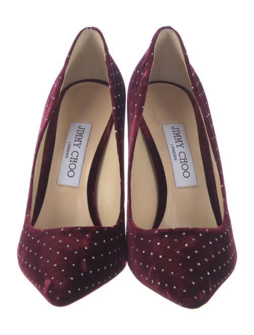 Jimmy Choo Velvet Crystal Embellishments Pumps