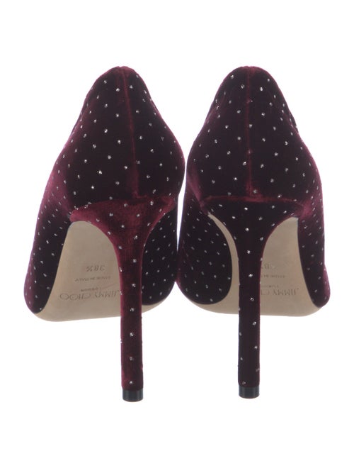 Jimmy Choo Velvet Crystal Embellishments Pumps