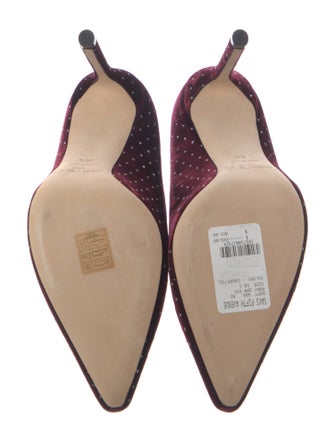 Jimmy Choo Velvet Crystal Embellishments Pumps