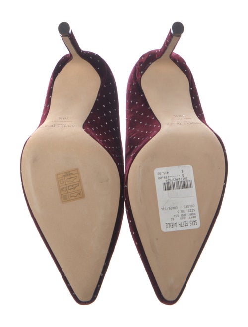Jimmy Choo Velvet Crystal Embellishments Pumps