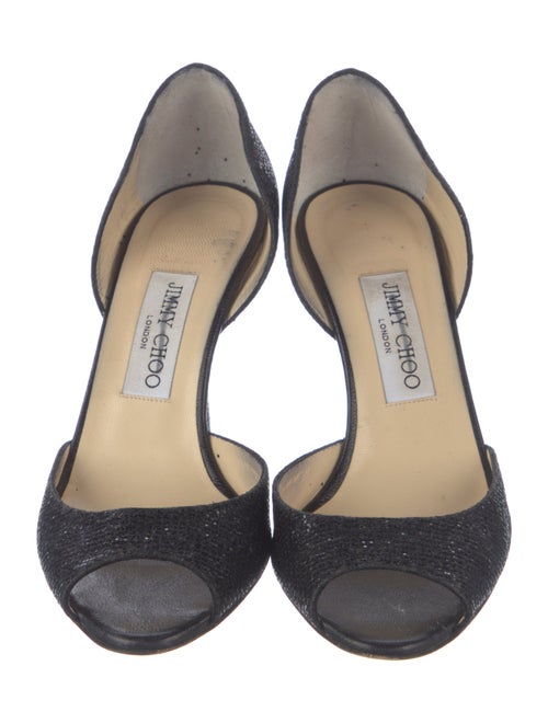 Jimmy Choo Glitter Accents D'Orsay Pumps