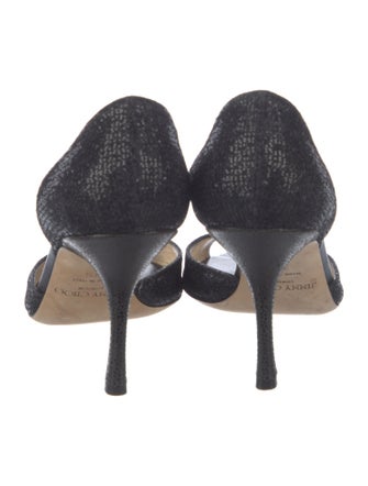 Jimmy Choo Glitter Accents D'Orsay Pumps