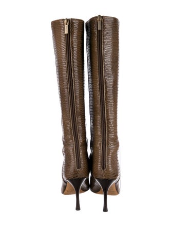 Jimmy Choo Snakeskin Animal Print Boots