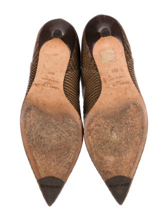 Jimmy Choo Snakeskin Animal Print Boots