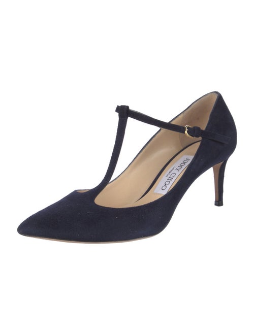 Jimmy Choo Suede T-Strap Pumps