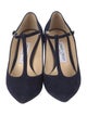 Jimmy Choo Suede T-Strap Pumps