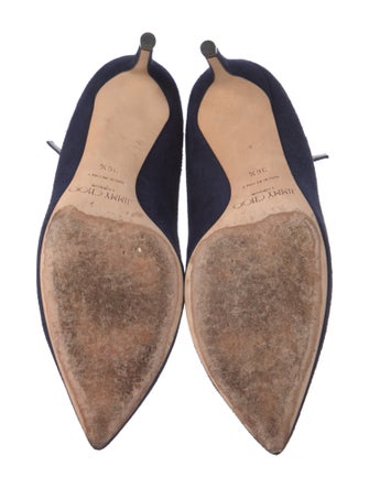 Jimmy Choo Suede T-Strap Pumps