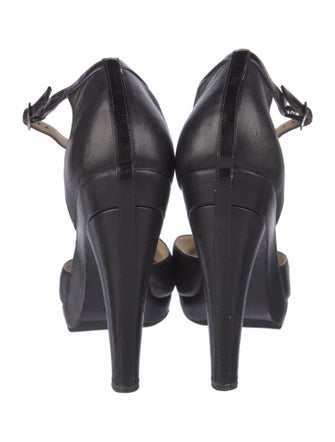 Jimmy Choo Leather Animal Print D'Orsay Pumps