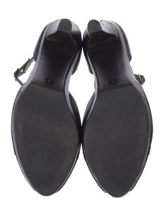 Jimmy Choo Leather Animal Print D'Orsay Pumps