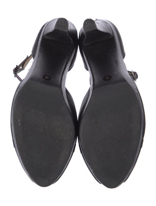 Jimmy Choo Leather Animal Print D'Orsay Pumps