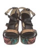 Jimmy Choo Leather Printed Sandals