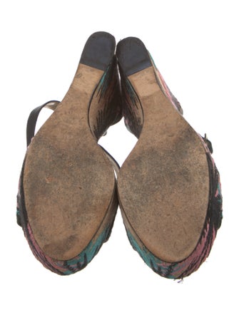 Jimmy Choo Leather Printed Sandals