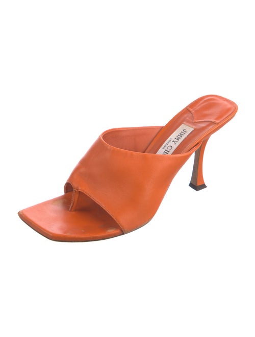 Jimmy Choo Leather Slides