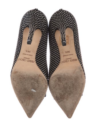 Jimmy Choo Suede Bow Accents Pumps