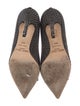 Jimmy Choo Suede Bow Accents Pumps