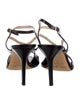 Jimmy Choo Patent Leather Cutout Accent Slingback Sandals