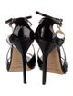 Jimmy Choo Patent Leather Cutout Accent Sandals